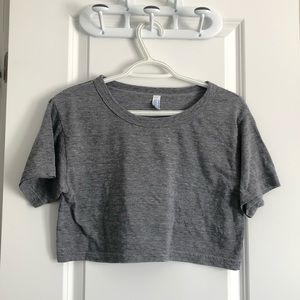 American apparel cropped tee